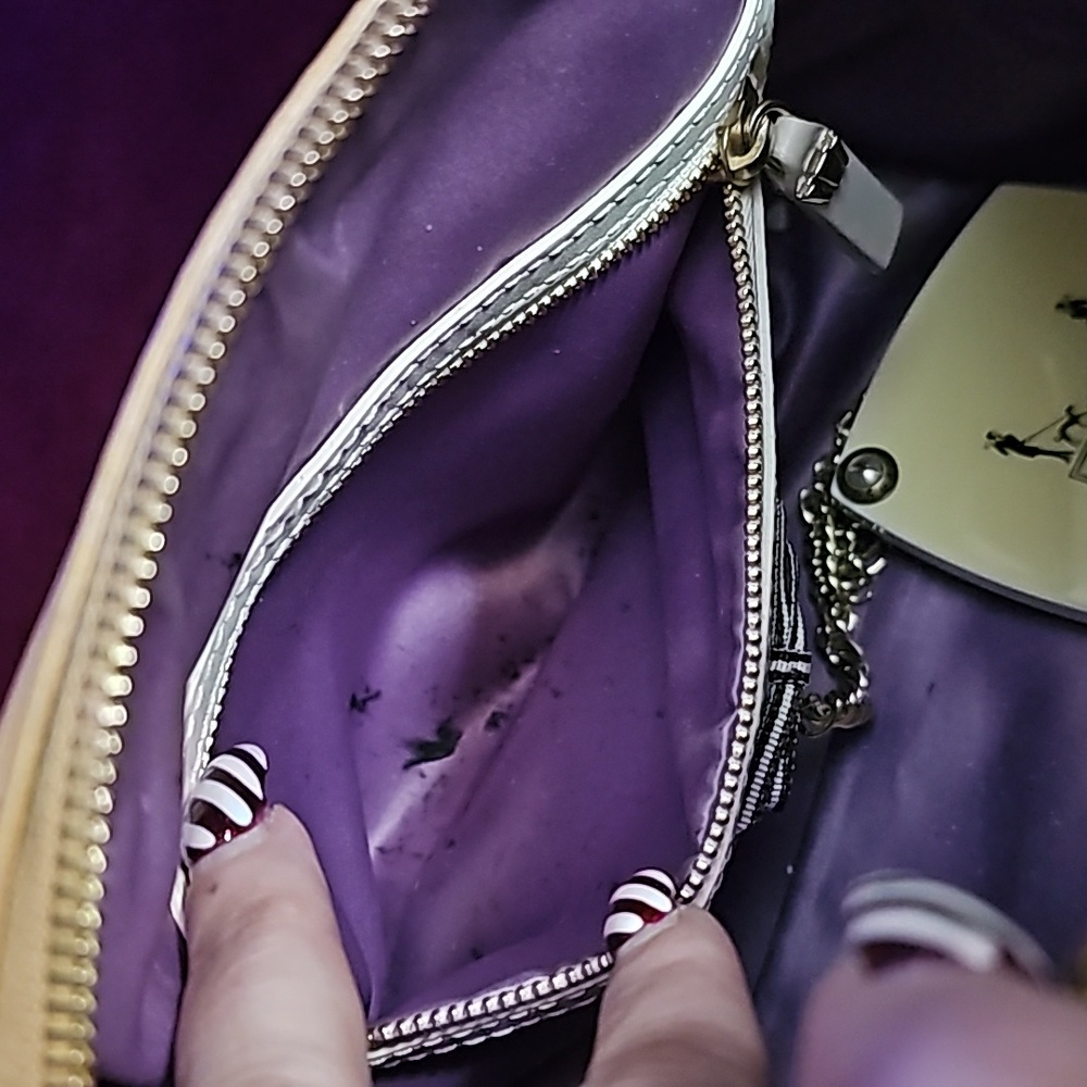 Henri Bendel Centennial Barrel Two-Way Satchel w/ Mirror - Picture 12 of 17